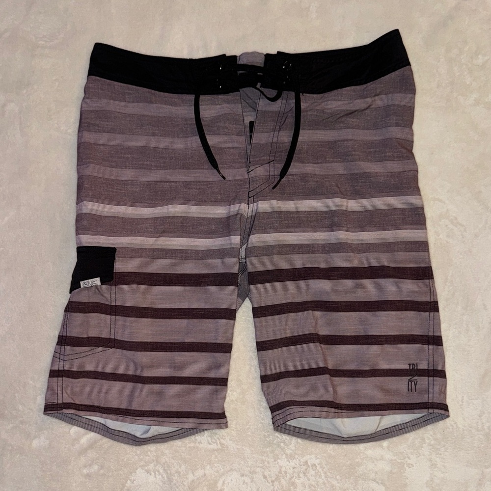 Striped Men's Swim Shorts